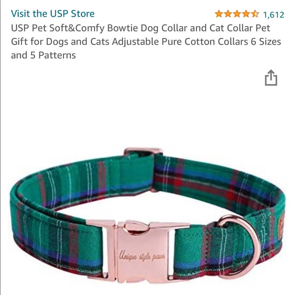 Unique Style Paws collar- size Med